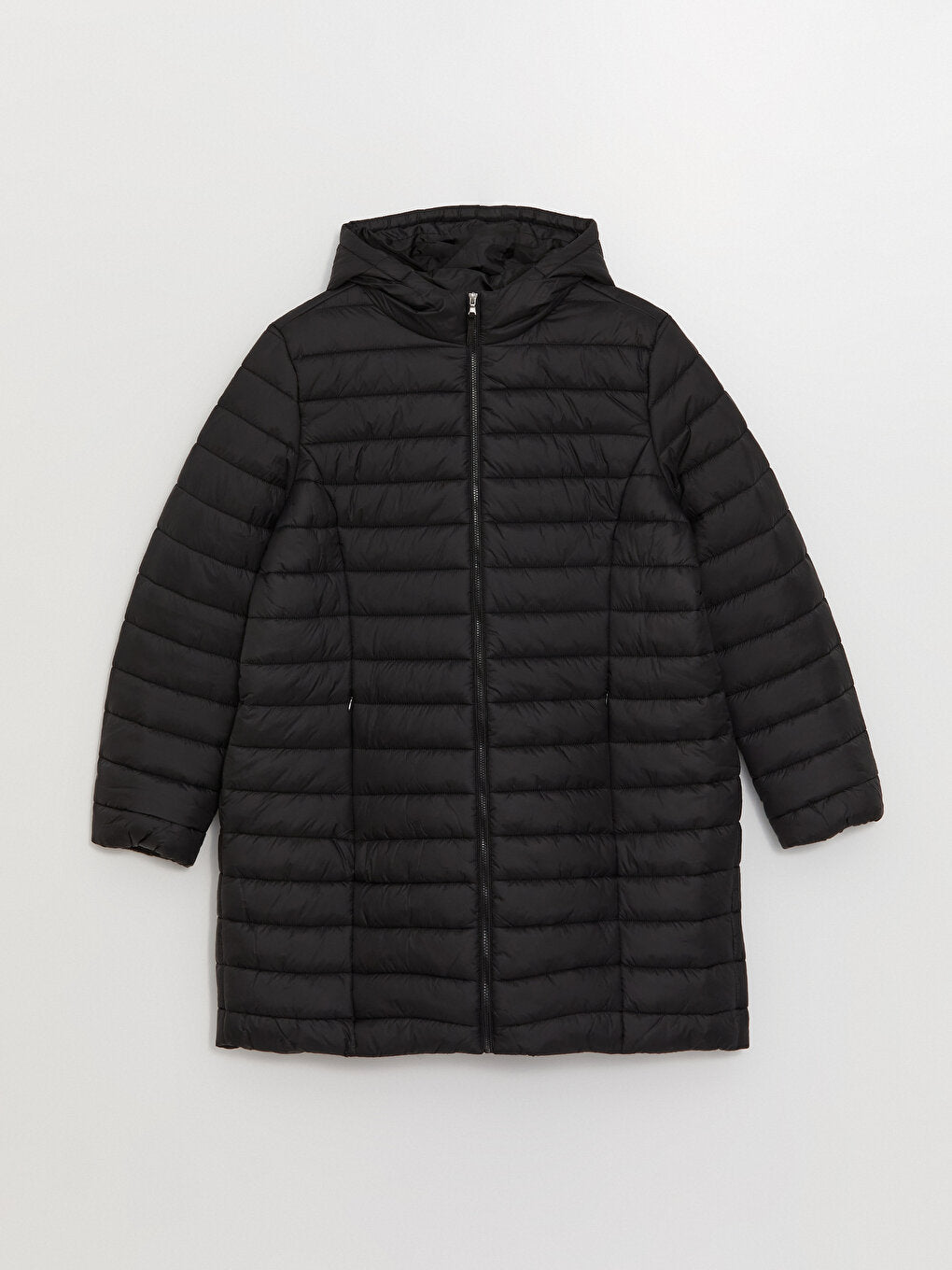 Women's Hooded Plain Puffer Coat