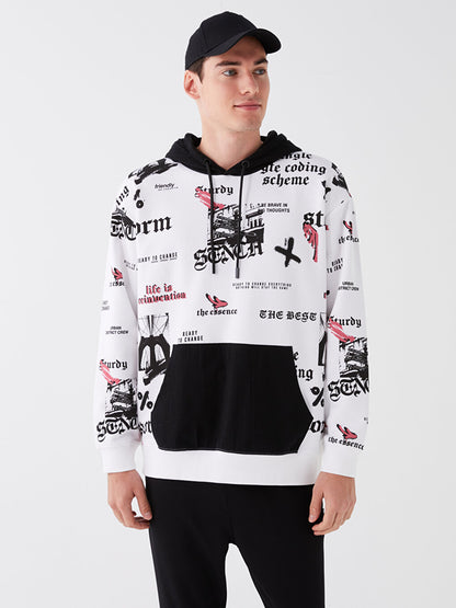 Long Sleeve Printed Men's Hoodie