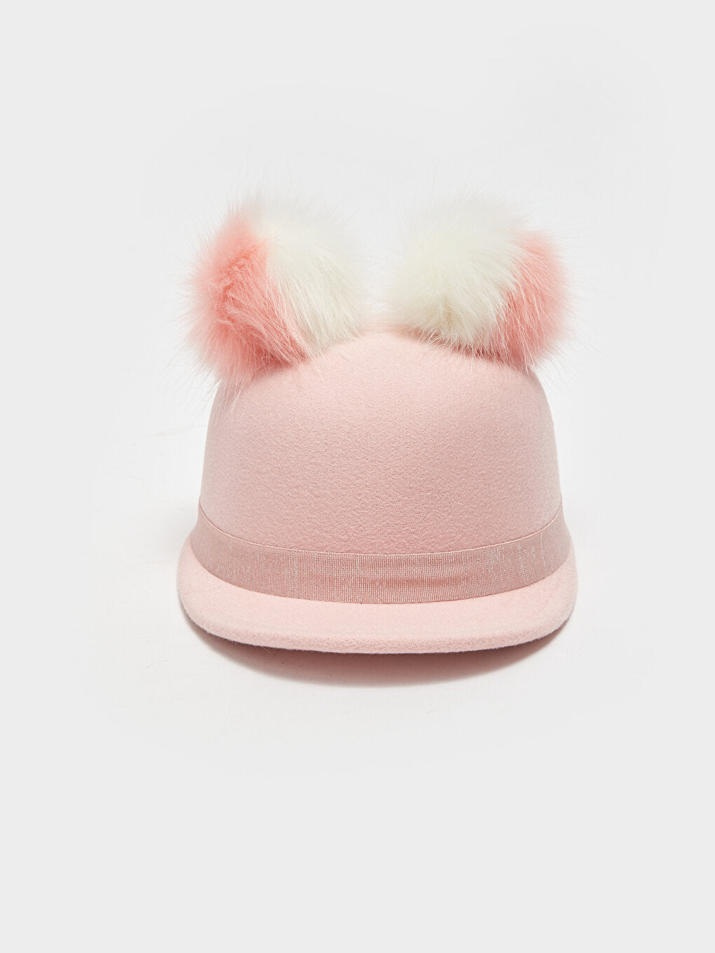 Girl's Pom-pom Cashmere Riding Hat