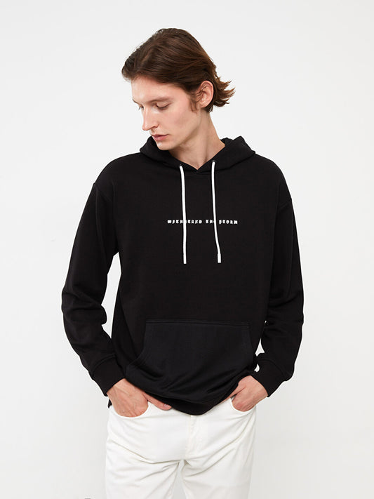 Long Sleeve Printed Men's Hoodie