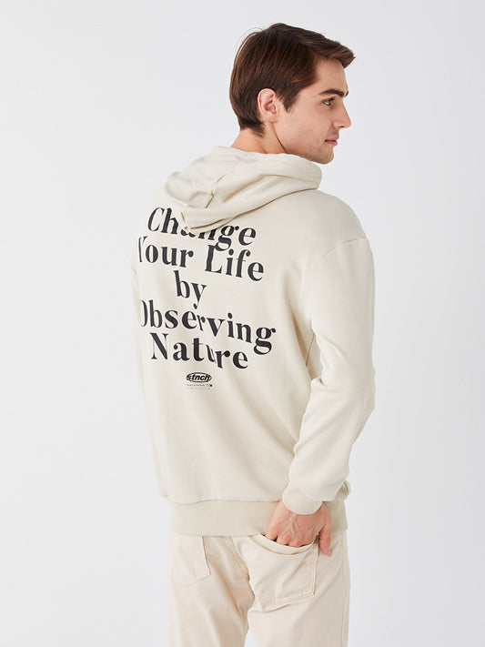 Long Sleeve Printed Men's Hoodie