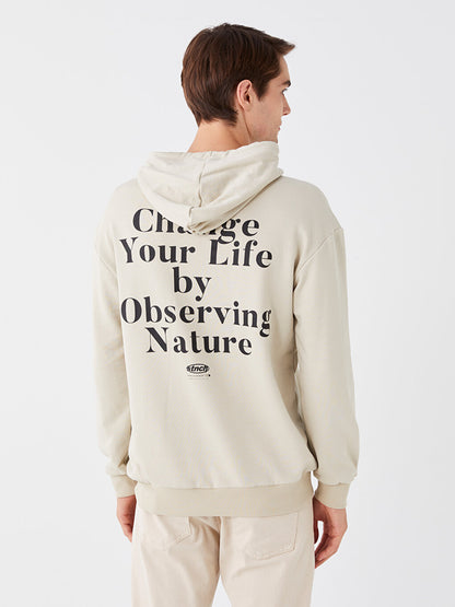 Long Sleeve Printed Men's Hoodie