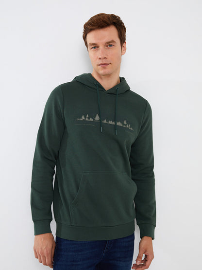 Long Sleeve Printed Men's Hoodie