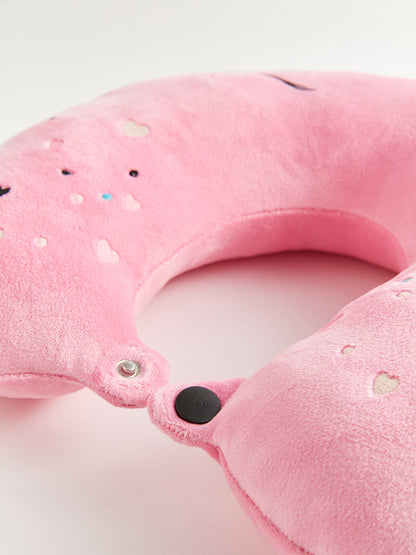 Embroidered Girl's Neck Pillow