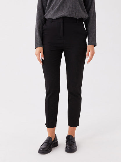 Women's Slim Fit Straight Trousers