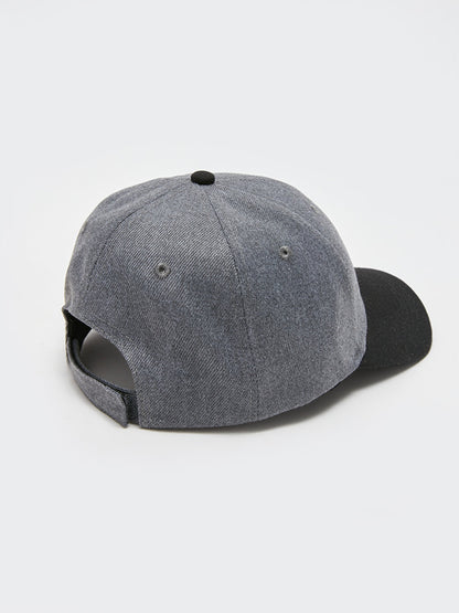 Label Detailed Men's Cap Hat