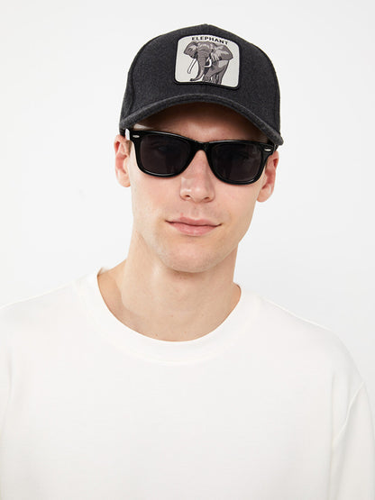 Label Embroidered Men's Cap Hat