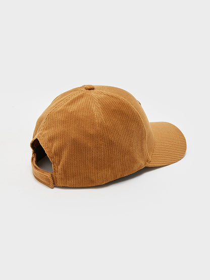 Embroidered Velvet Men's Cap Hat