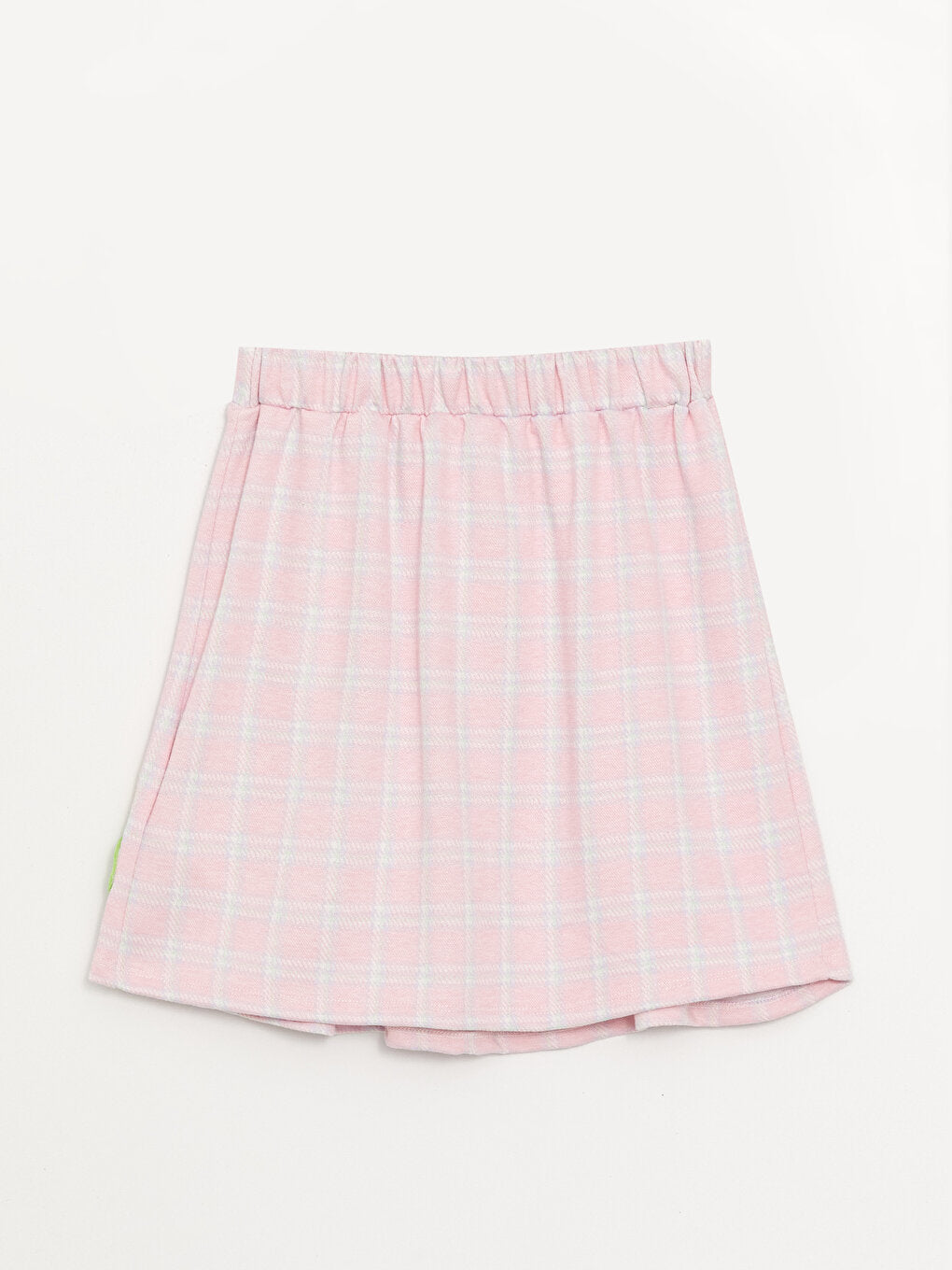 Plaid Girl's Skirt with Elastic Waist