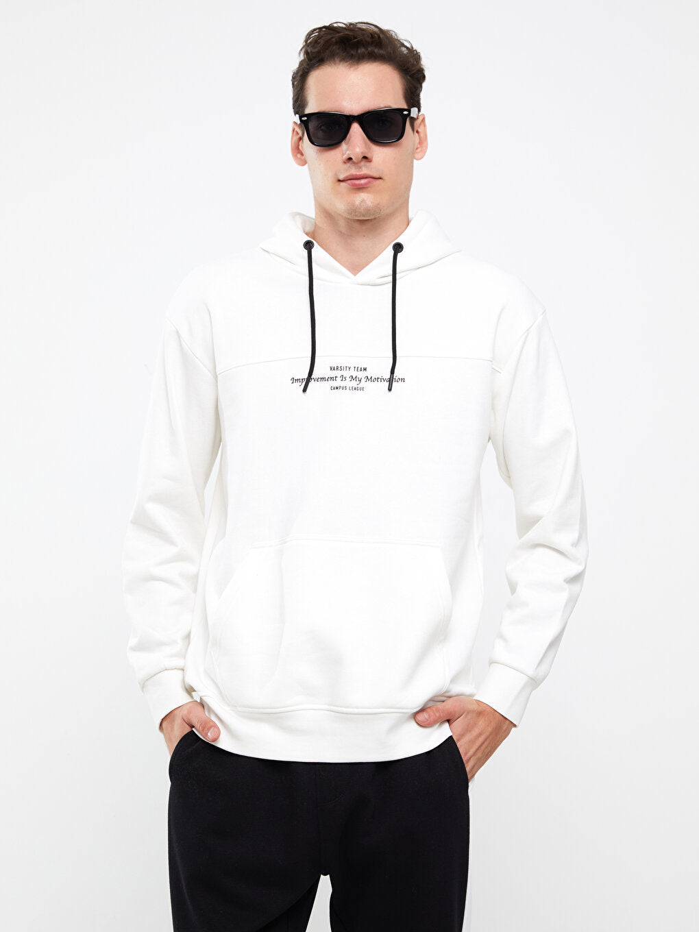 Long Sleeve Printed Men's Hoodie