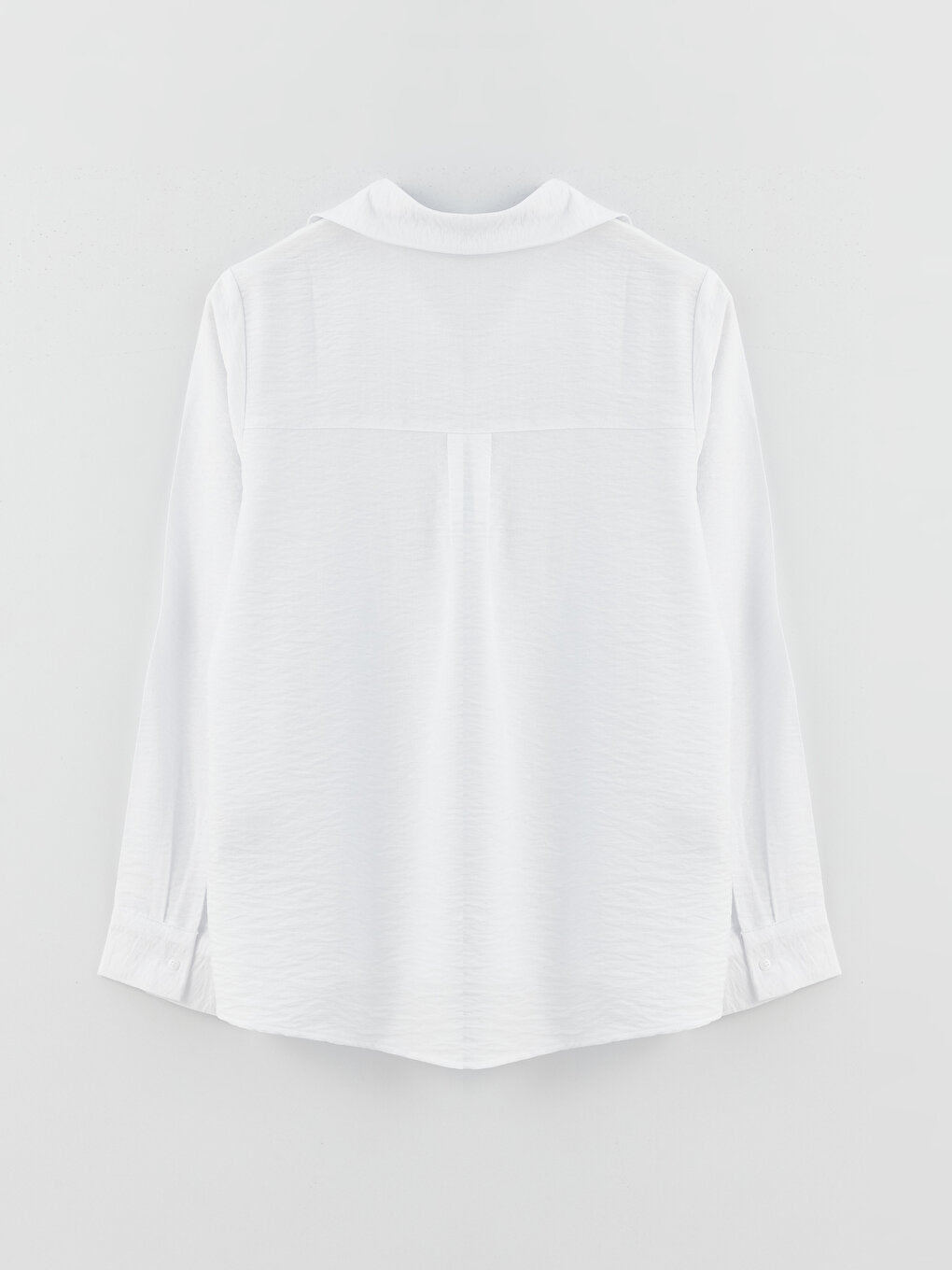 Plain Long Sleeve Oversize Women's Shirt