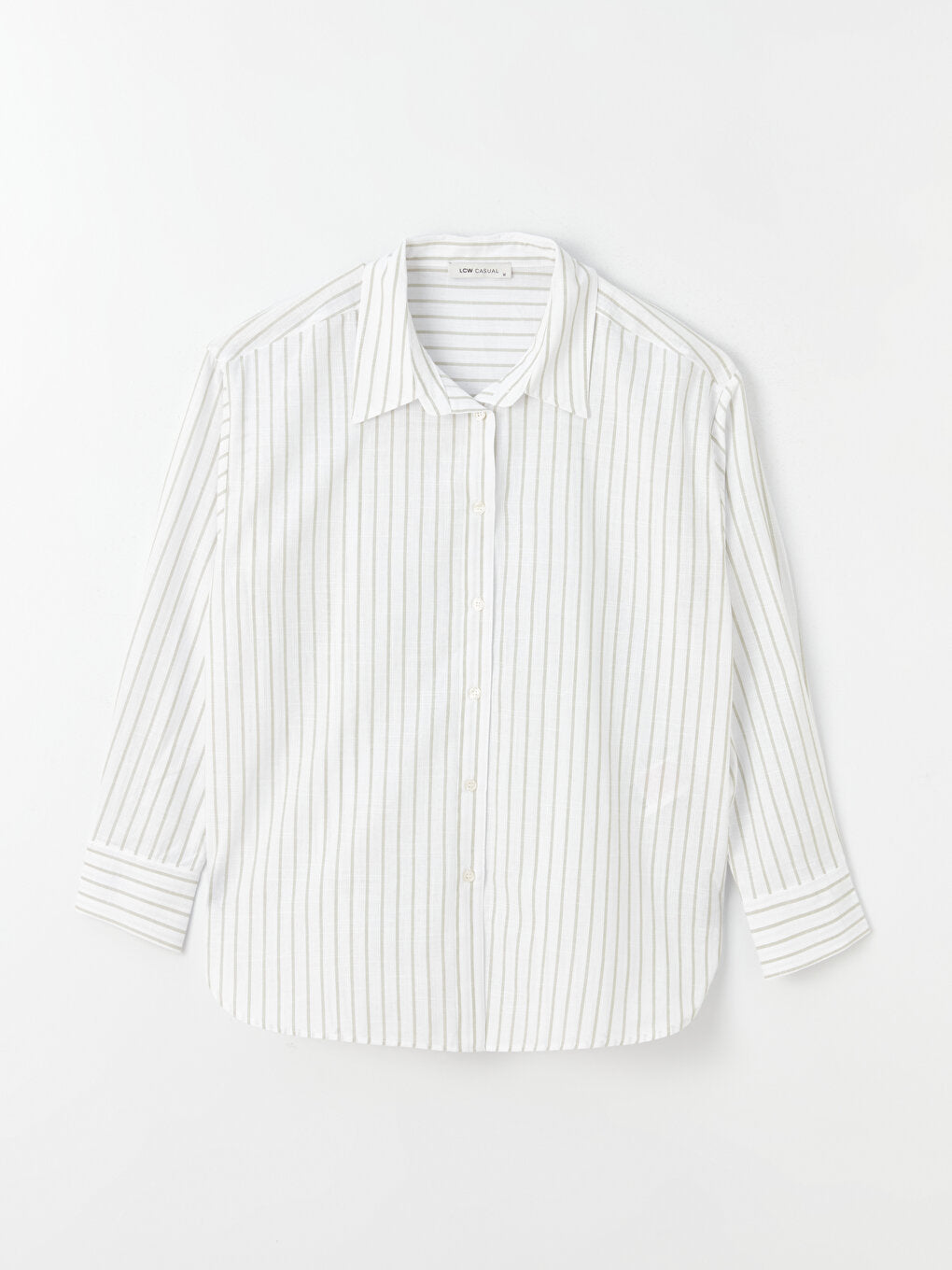 Striped Long Sleeve Oversize Women's Shirt