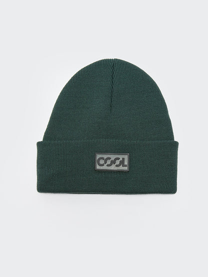 Label Detailed Boy's Knitwear Beanie