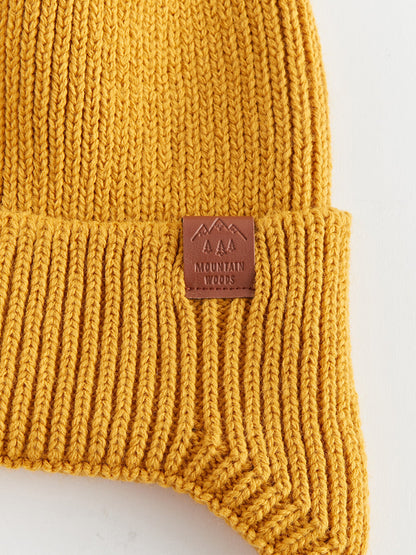 Label Detailed Boy's Beanie