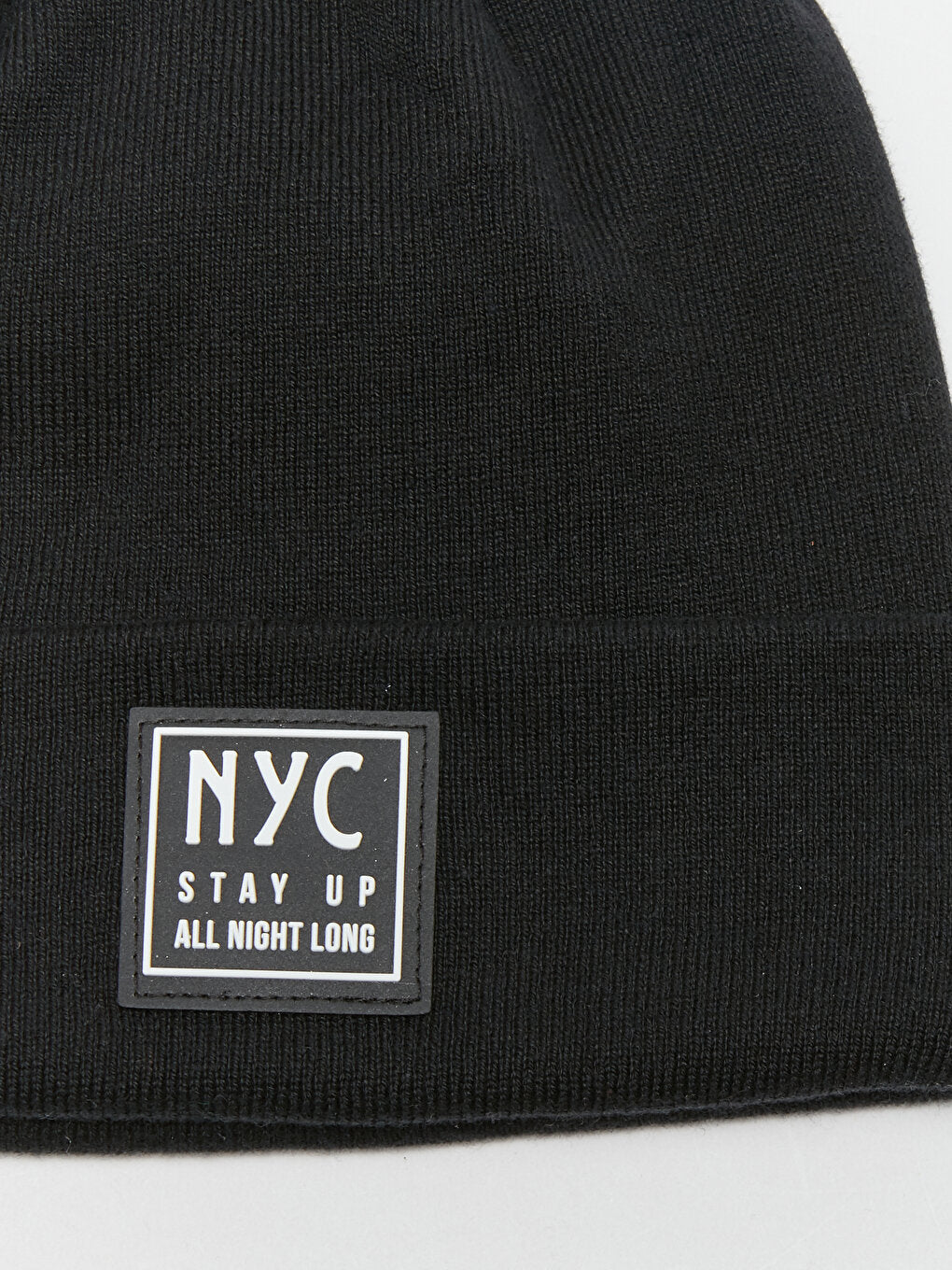 Label Printed Boy's Knitwear Beanie