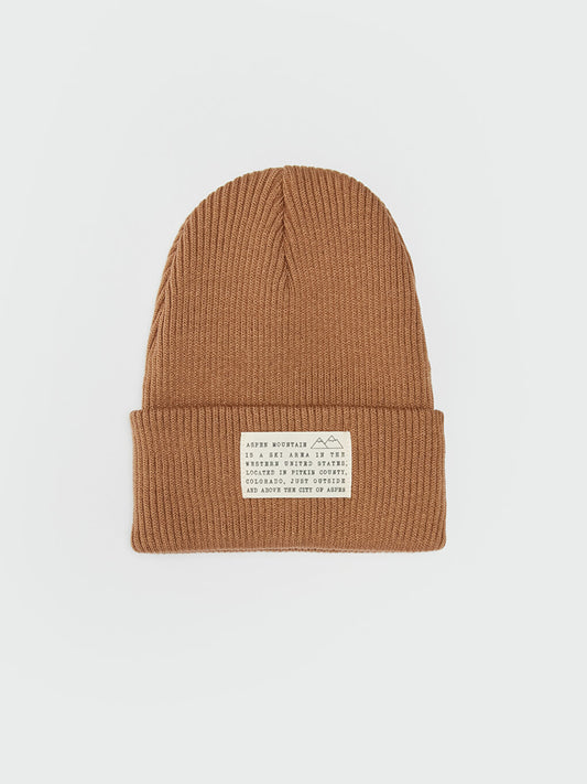 Label Embroidered Boy's Beret