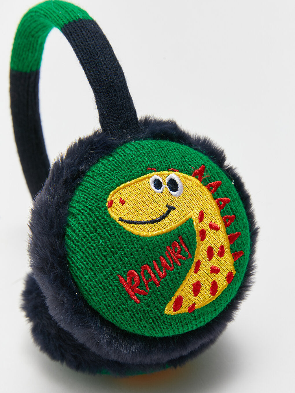 Embroidered Boy's Knitwear Headphones