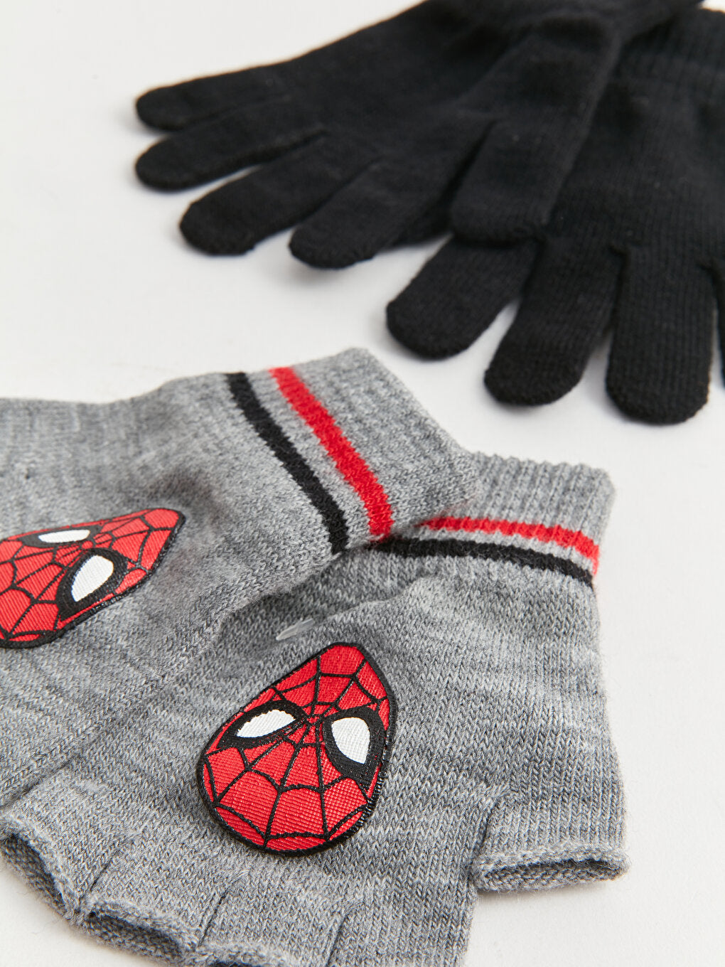 Spiderman Printed Boy's Knitwear Gloves 2-pack