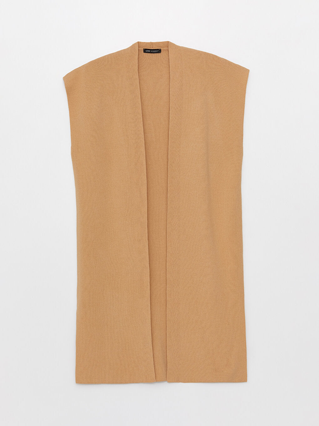 Shawl Collar Plain Oversize Women's Knitwear Vest