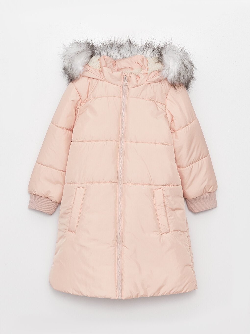 Hooded Basic Girl's Coat