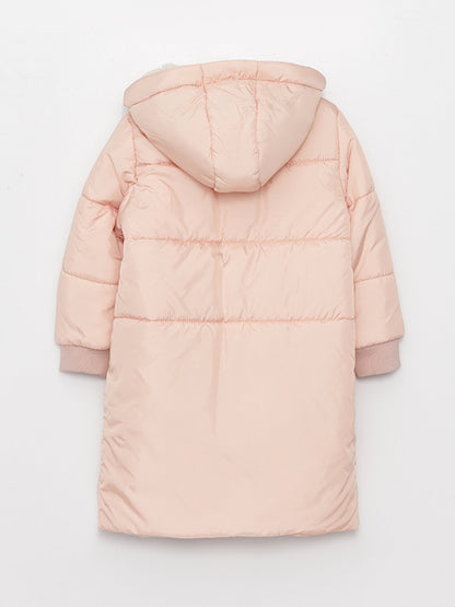 Hooded Basic Girl's Coat