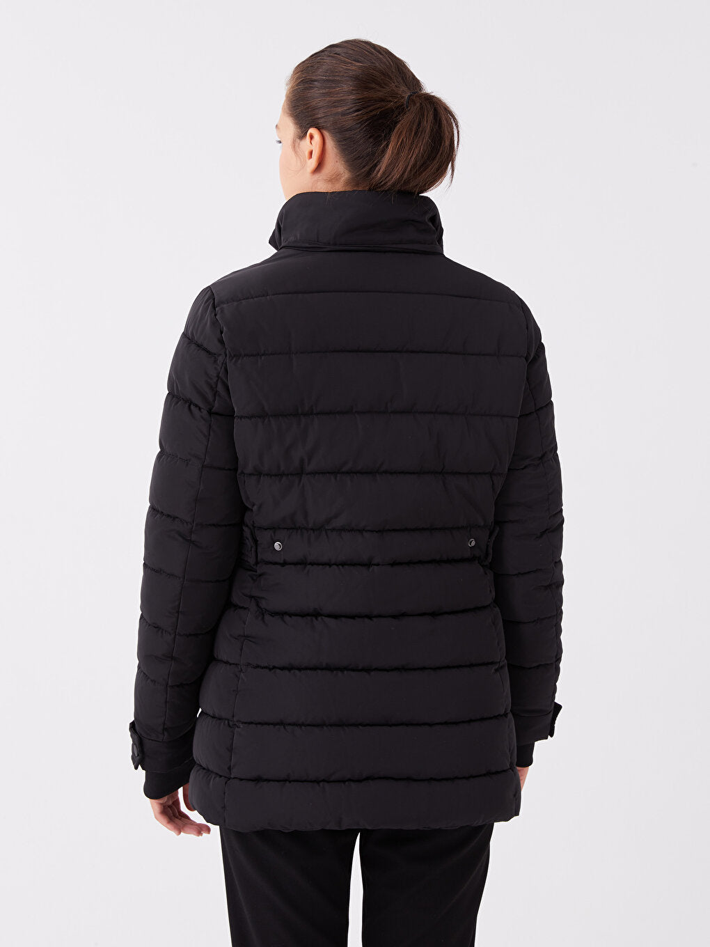 Women's Hooded Plain Puffer Coat