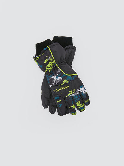 Camouflage Printed Boy's Gloves