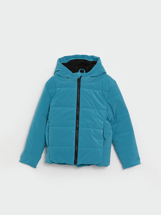 Hooded Girl's Puffer Coat