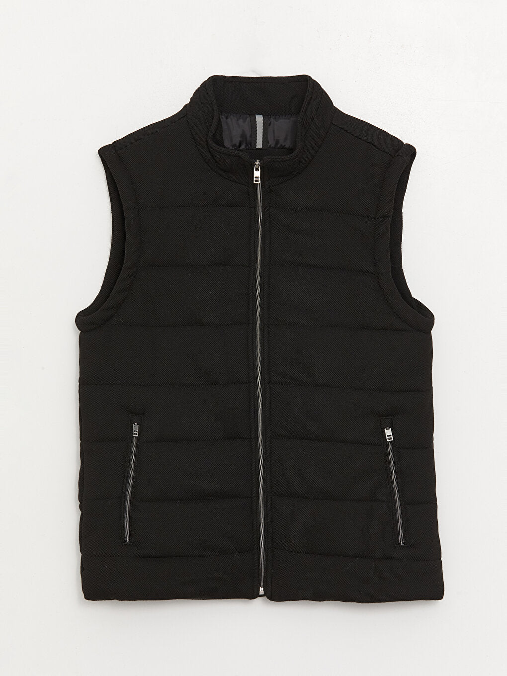 Slim Fit Stand Collar Men's Puffer Vest