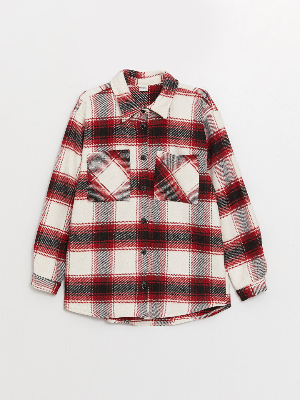 Plaid Long Sleeve Girl's Shirt Jacket