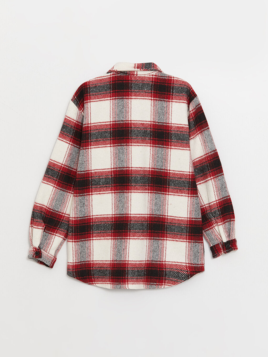 Plaid Long Sleeve Girl's Shirt Jacket