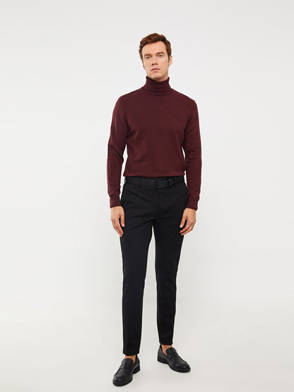 Turtleneck Long Sleeve Men's Knitwear Sweater