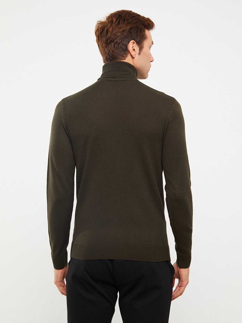 Turtleneck Long Sleeve Men's Knitwear Sweater