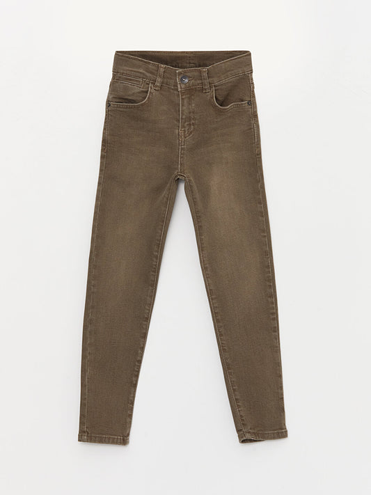 Super Skinny Fit Boy's Gabardine Trousers