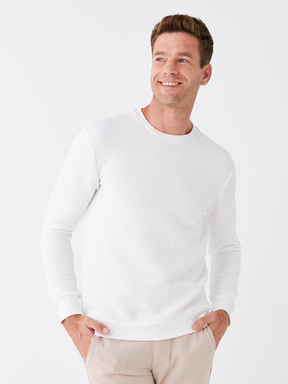 Crew Neck Long Sleeve Men's Sweatshirt