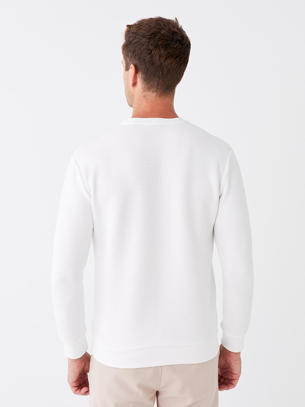 Crew Neck Long Sleeve Men's Sweatshirt