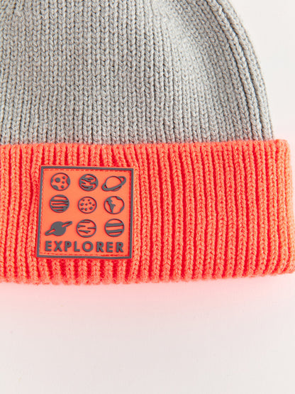 Label Detailed Boy's Beanie