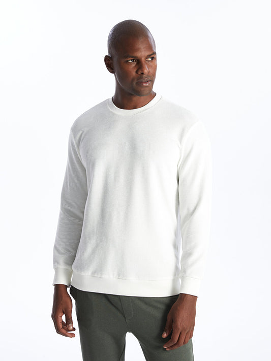 Crew Neck Long Sleeve Men's Sweatshirt