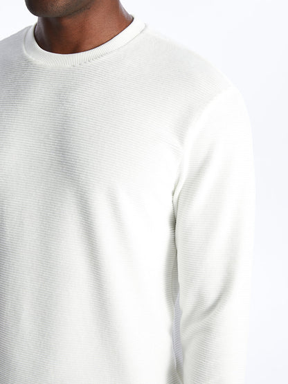 Crew Neck Long Sleeve Men's Sweatshirt