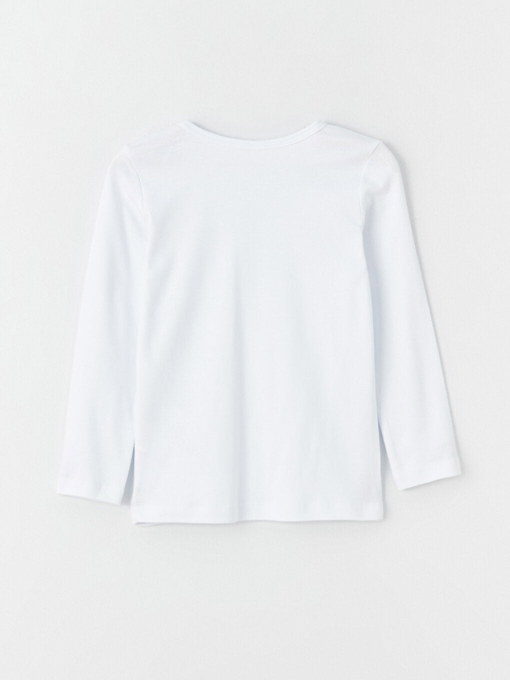 Crew Neck Basic Short Sleeve Cotton Girl's Undershirt