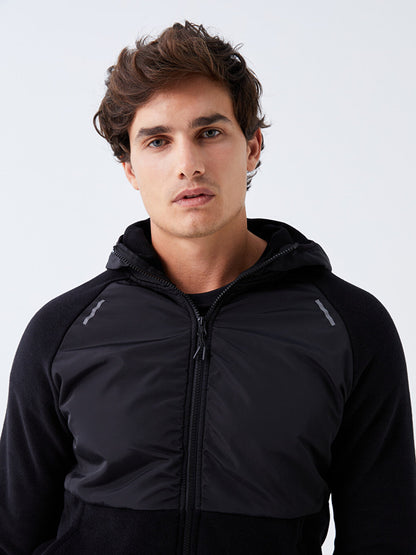 Hooded Long Sleeve Men's Zipper Sweatshirt