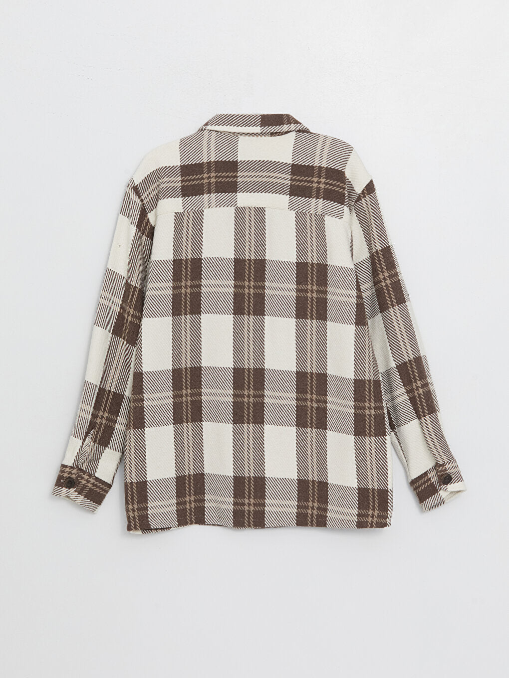 Regular Fit Long Sleeve Plaid Men's Lumberjack Shirt Jacket