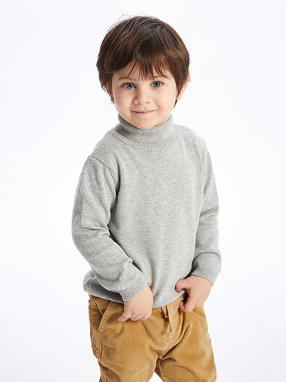 Turtleneck Baby Boy Knitwear Sweater