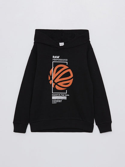 Printed Long Sleeve Boys Hoodie