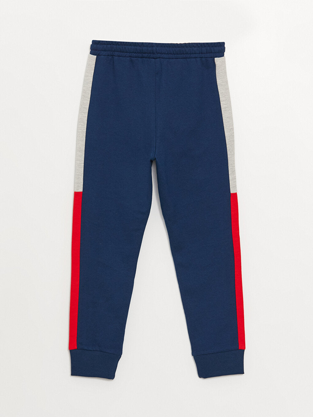 Color Blocked Boy's Jogger Sweatpants with Elastic Waist