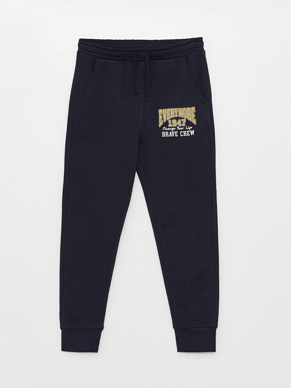 Printed Boys' Sweatpants with Elastic Waist