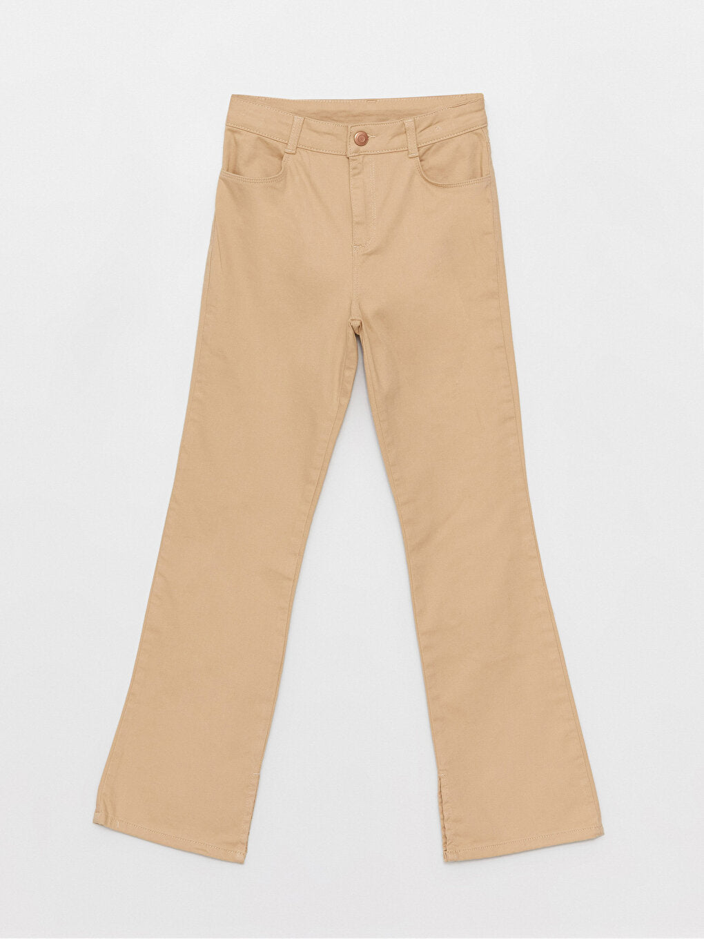 Basic Flare Leg Girls' Trousers