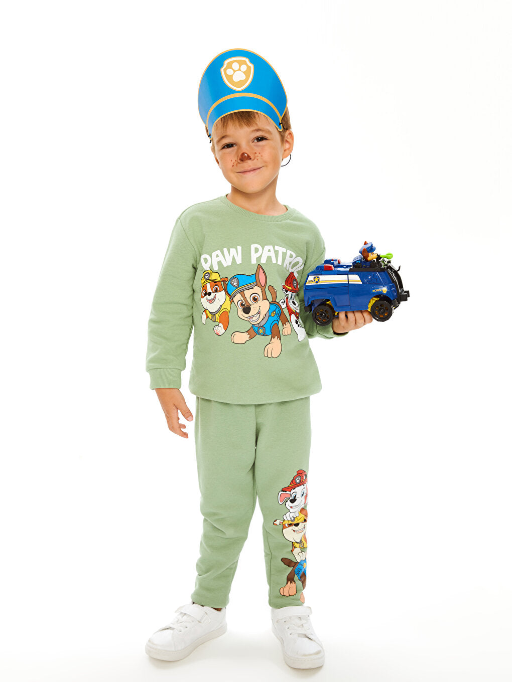 Crew Neck Long Sleeve Paw Patrol Printed Baby Boy Sweatshirt