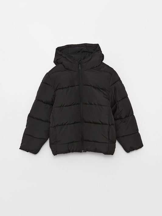 Comfortable Fit Hooded Boys Puffer Coat