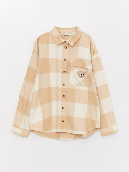 Plaid Long Sleeve Girls' Shirt